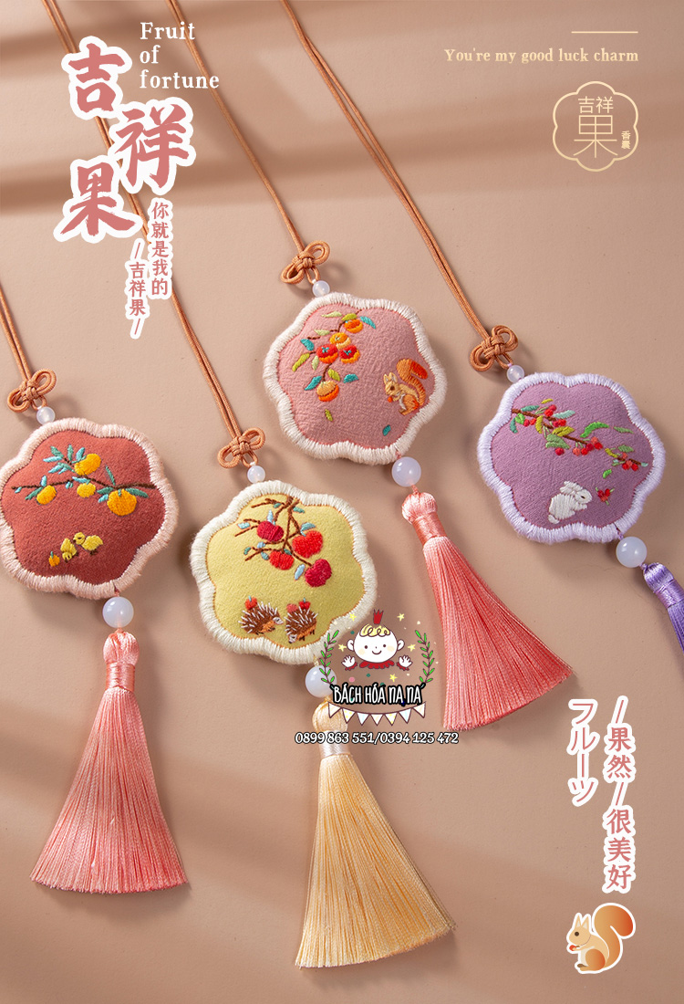 Bộ KIT Gói nguyên liệu Thêu Tay DIY bạn tự làm túi thơm Thêu Hoa đơn giản Tập thêu tay - Quà Tặng Handmade ý nghĩa - Bách hóa Na Na