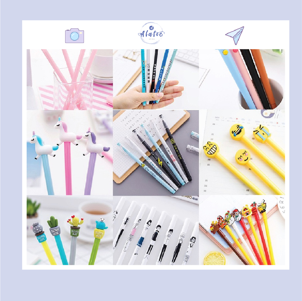 Bút bi nước cute nhiều hình dễ thương Alatic