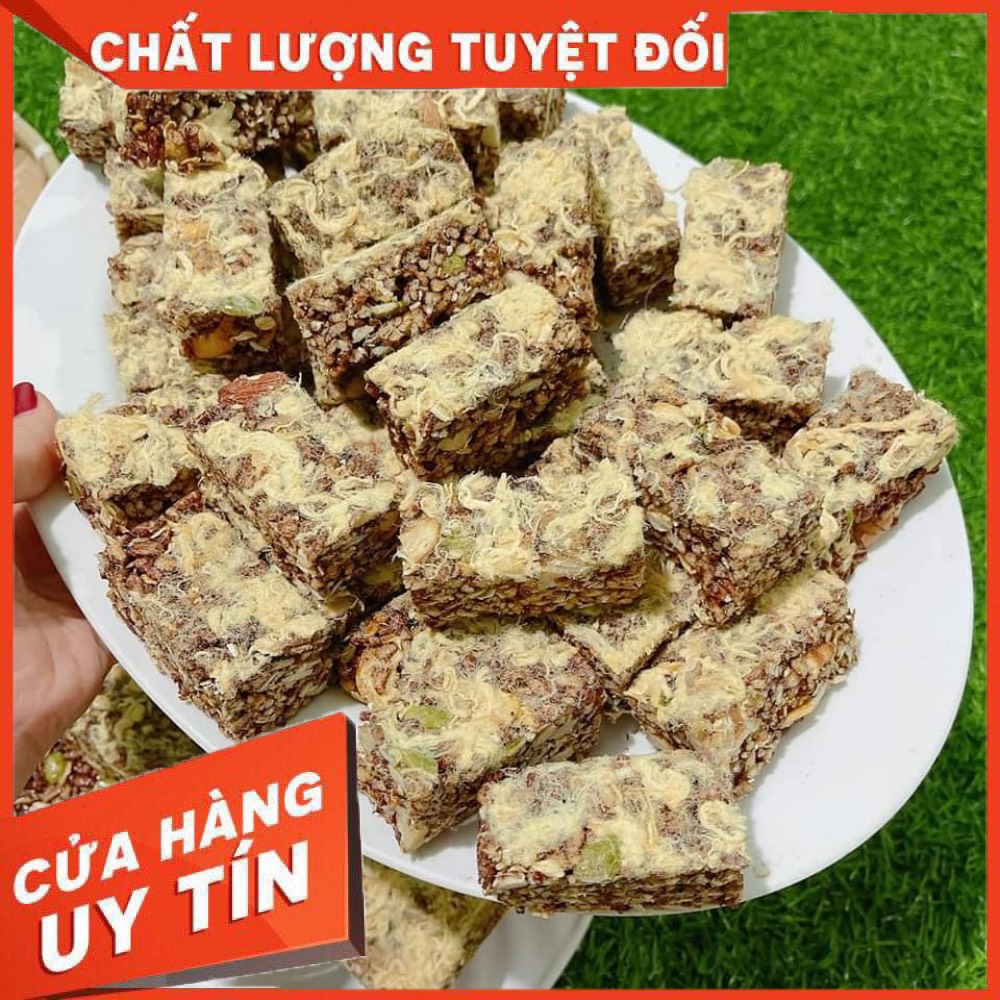 Thanh gạo lứt chà bông hạt dinh dưỡng thơm ngon, thích hợp cho bà bầu, người ăn kiêng, eatclean nhà làm thơm ngon