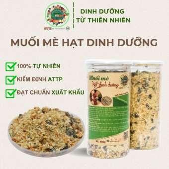 Muối Mè TA Healthy Food  - Muối Vừng Dinh Dưỡng Dành Cho Người Ăn Kiêng, Ăn Eatclean Giàu Chất Dinh Dưỡng Hũ 500gr