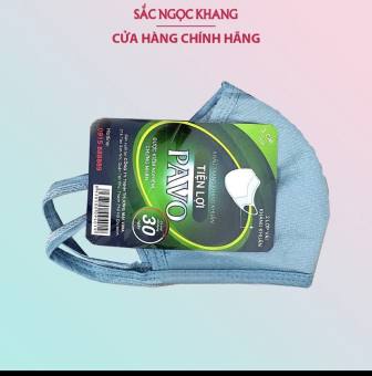 Combo 20 Khẩu trang vải kháng khuẩn 2 lớp vải kháng khuẩn PAVO_ Sắc Ngọc Khang.