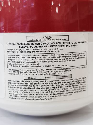 Dầu Gội - Xả - Ủ Phục Hồi Tóc LOreal Total Repair