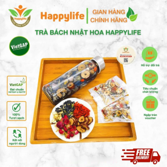 Trà Bách Nhật Hoa Happylife - Set 30 gói trà TẶNG 3 món quà đến 99K