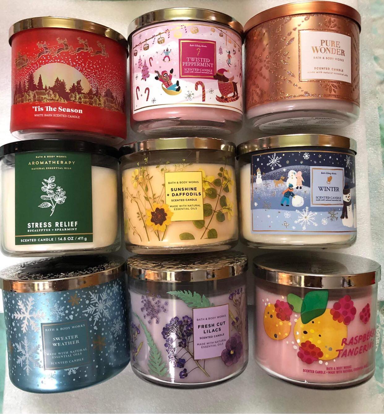 Nến thơm 3 bấc bath & body works 411g - mỹ