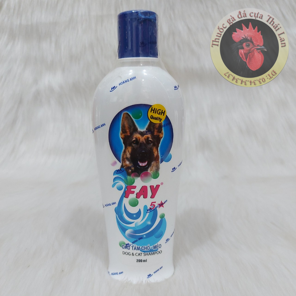 Dầu tắm chó mèo cao cấp - Fay 5 sao (200 ml) xà bông , dầu tắm dành cho chó mèo