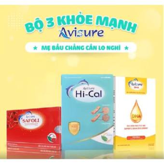✅✅✅Combo 3 HỘP AVISURE SẮT - CANXI - DHA (Hical Safoli - DHA)