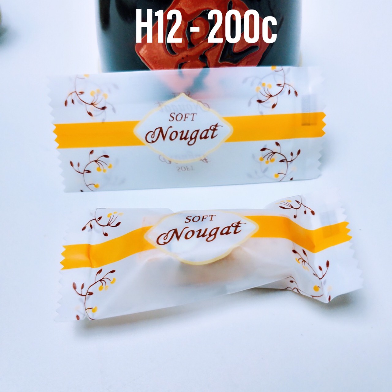 Túi đựng kẹo chữ Nougat 200c