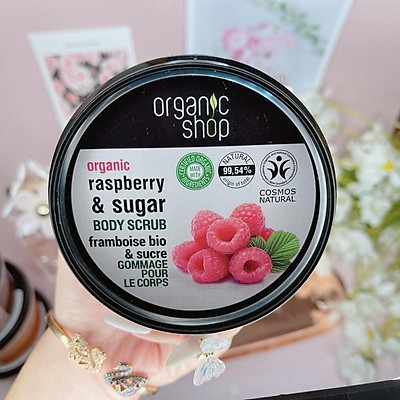 Tẩy tế bào chết cơ thể Organic Shop Organic Rasberry &amp; Sugar Body Scrub ( 250mL )