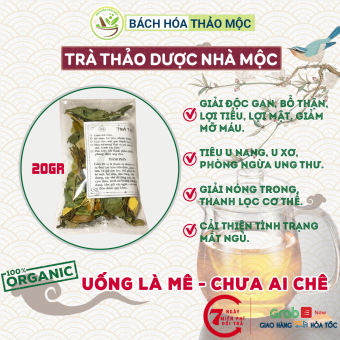 Trà thảo dược Nhà Mộc, giải độc, mát gan, bổ thận, tăng cường sức khỏe, giảm mỡ máu, ngừa ung thư
