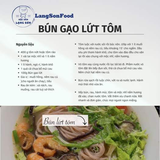 Bún gạo lứt huyết rồng giảm cân eat clean ăn kiêng LangSonFood làm từ 100% gạo lứt huyết rồng gói 500g