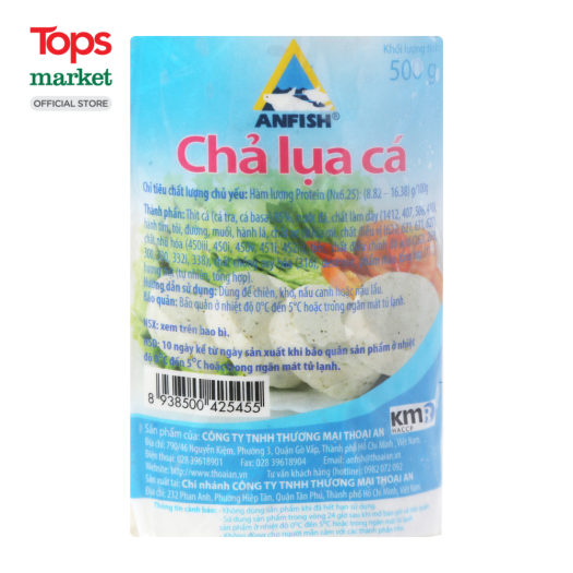 Chả Lụa Cá AnFish 500G - Siêu Thị Tops Market