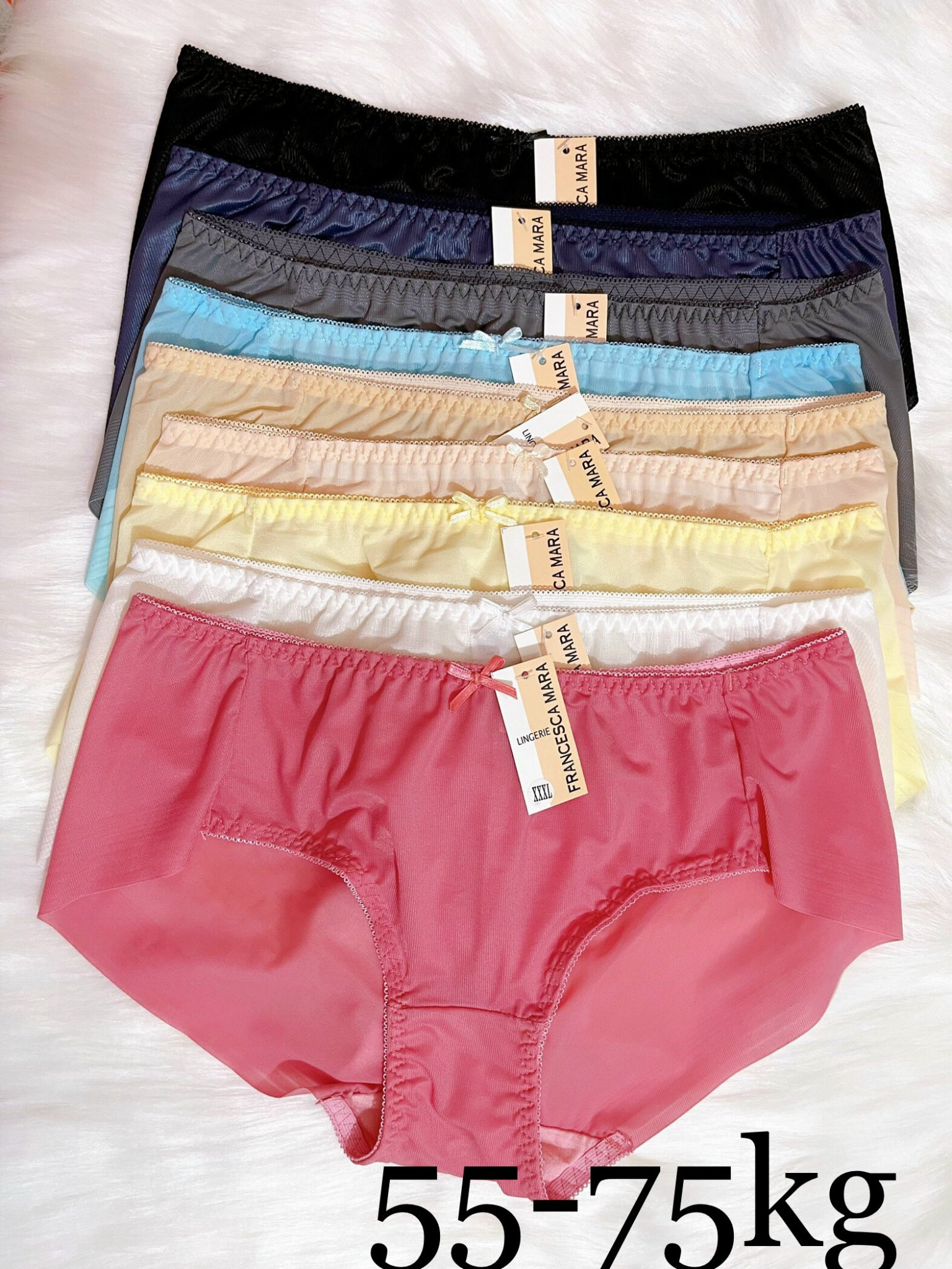 Quần lót nữ Bigsize (55-75kg), quần lót ôm mông, tàng hình, Đồ lót bigsize VNXK chất cotton lụa, mịn, mát, co giãn tốt-Q003