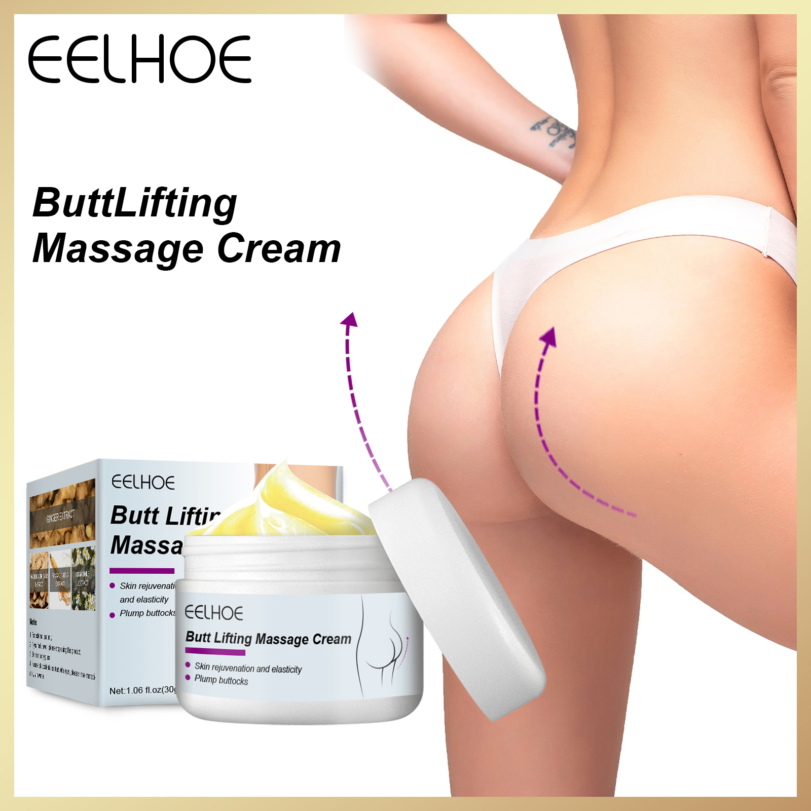 Gambar Eelhoe Butt Lifting Massage Cream from the buttocks moisturizing cream stiffening great ass massage cream?30g?