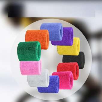 Băng quấn cổ tay nhiều màu thấm mồ hôi chơi thể thao