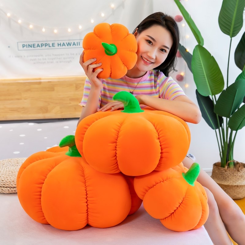 Gấu bông bí ngô - quả bí nhồi bông cao cấp gấu bông city