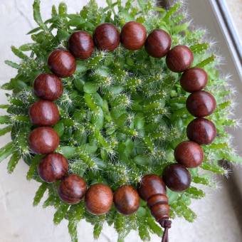 Vòng phong thủy - Vòng tay gỗ cẩm 10ly cho người mệnh Kim và Thổ