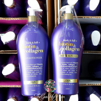 Bộ Dầu gội xả Biotin & Collagen OGX 750ml