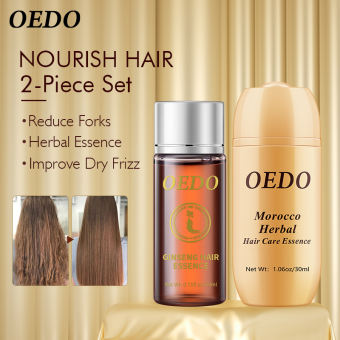 OEDO Bộ tinh chất và tinh dầu thảo dược nhân sâm chăm sóc tóc điều trị phục hồi sự phát triển của gốc tóc ngăn ngừa rụng tóc nhanh mọc tóc dày Morocco  - INTL
