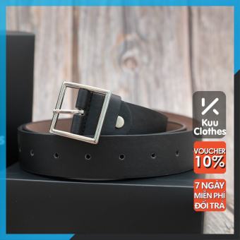 Thắt lưng dây nịt nam nữ bản to Side Belt mặt vuông phong cách Hàn Quốc - Thắt Lưng Side Belt