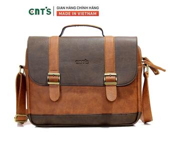 Cặp da đeo chéo đựng ipad unisex CNT CA20 phối màu cao cấp