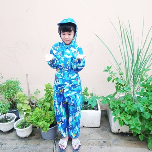 Áo Mưa Bộ Vải Dù Cao Cấp Cho Bé Từ 6 -15 Tuổi, Áo Mưa Bộ Trẻ Em, Áo Mưa Trẻ Em