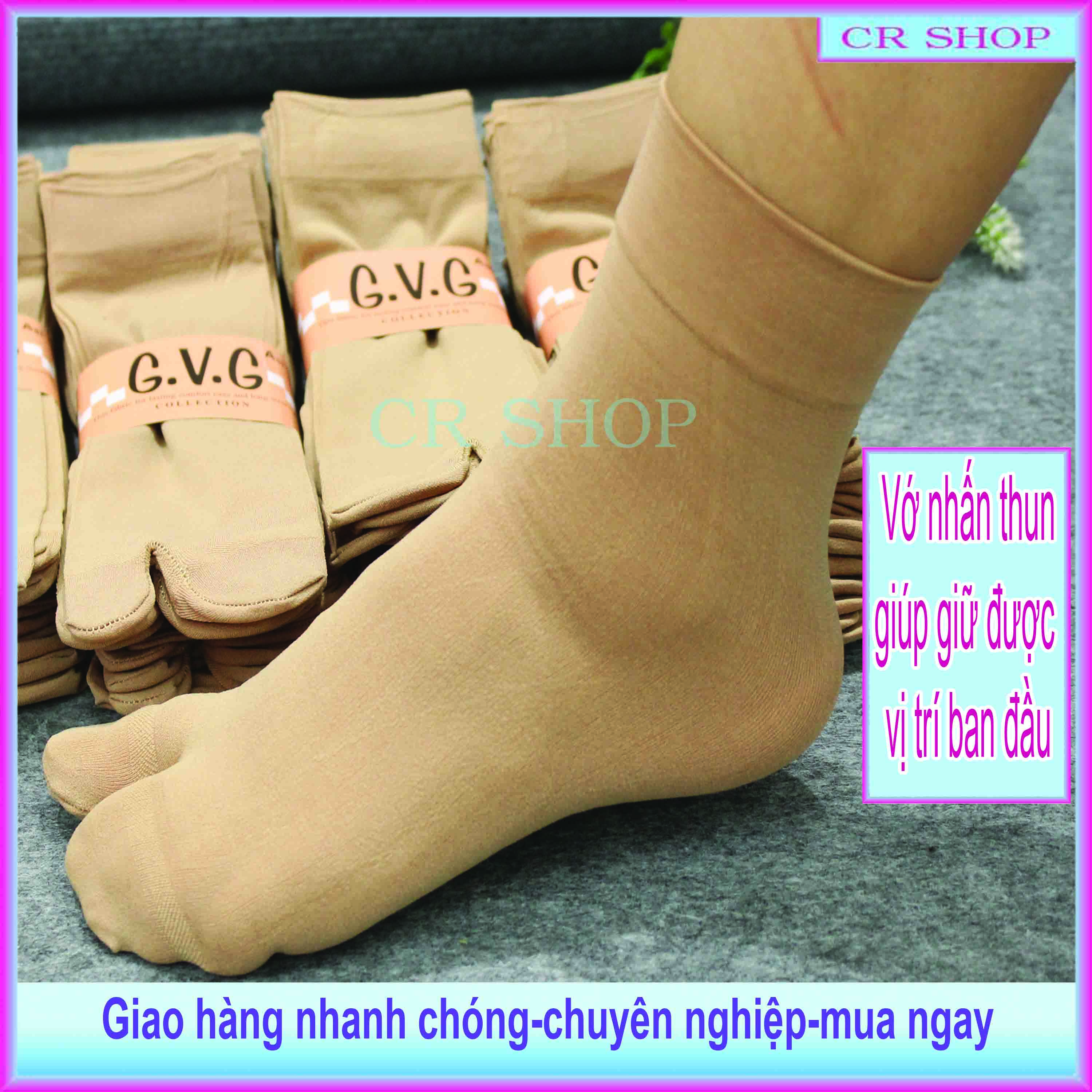 Vớ tất da nữ xỏ ngón dày thun cotton 10 đôi