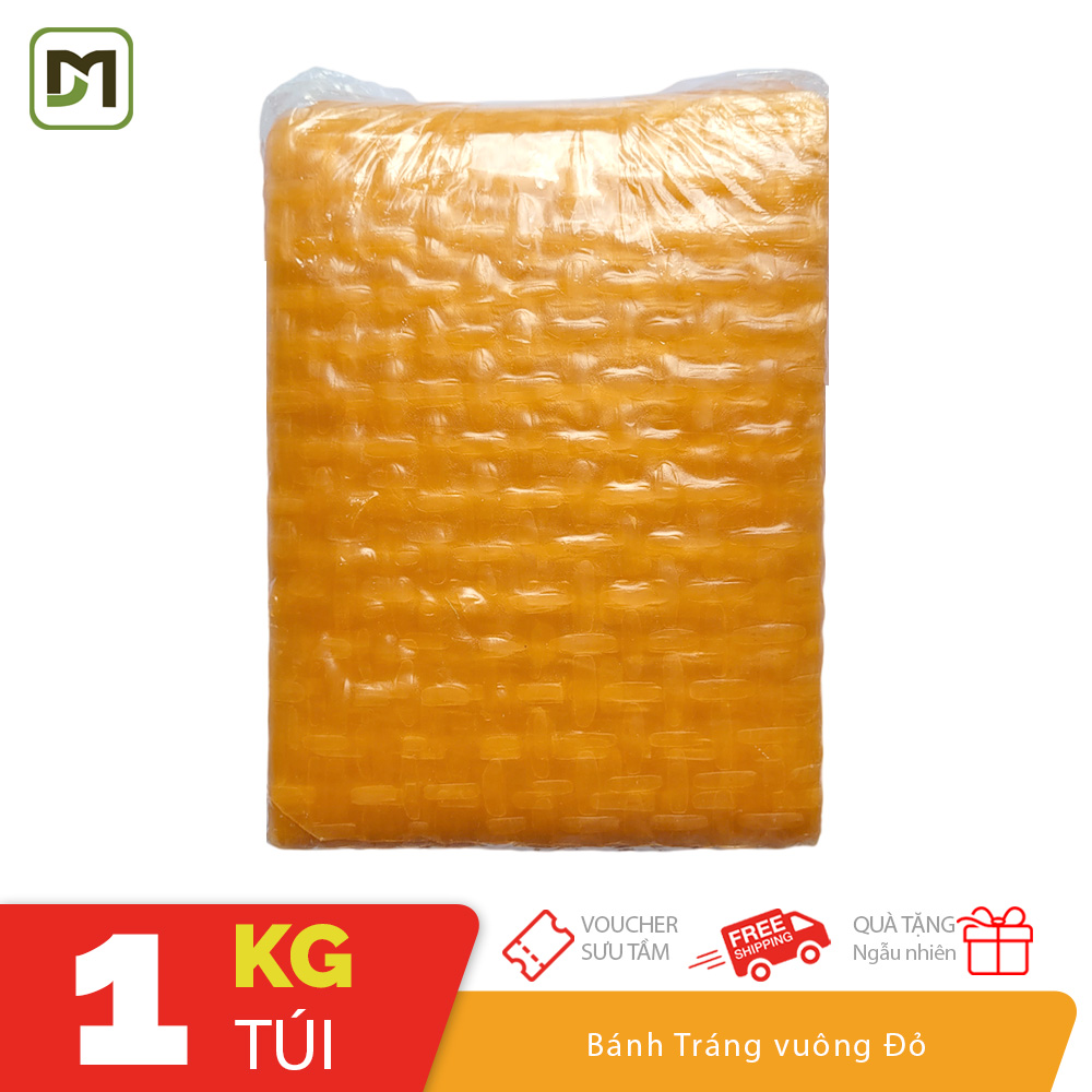 Túi 1KG Bánh tráng vuông Đỏ dùng để cuốn hay trộn