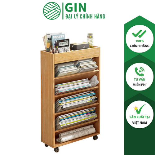 Kệ sách gỗ, Kệ sách nhiều tầng lắp ghép-GP189