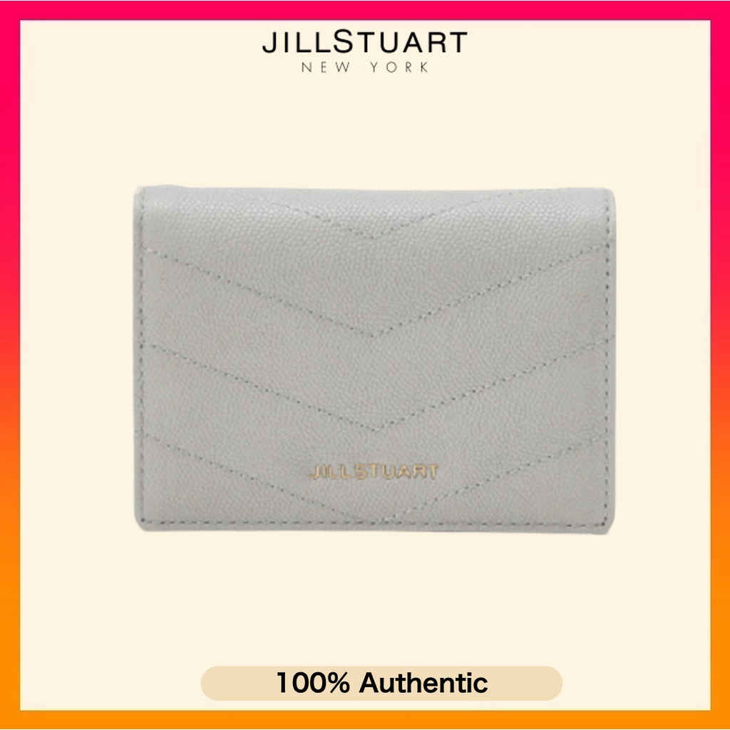カードケース・名刺入れ JILLSTUART [BONNIE] Cowhide logo print half wallet 4 COLORS JILLSTUART]☆BONNIE☆LOGO PRINTED COWHIDE HALF WALLET