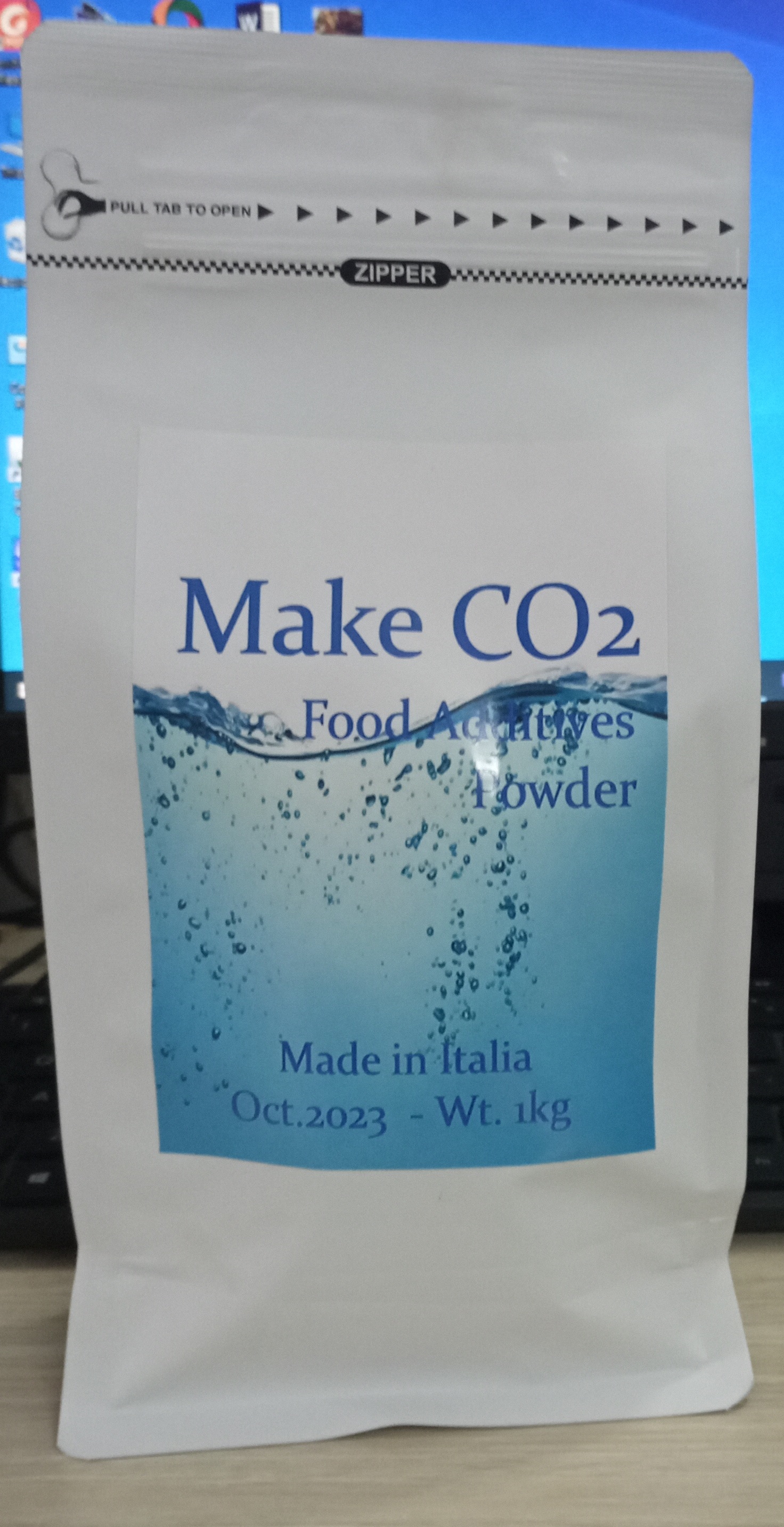 Bột tạo khí CO2, tạo ga trong nước giải khát, C sủi, tạo nước uống có ga, tạo bọt ga trong bia, nước trái cây