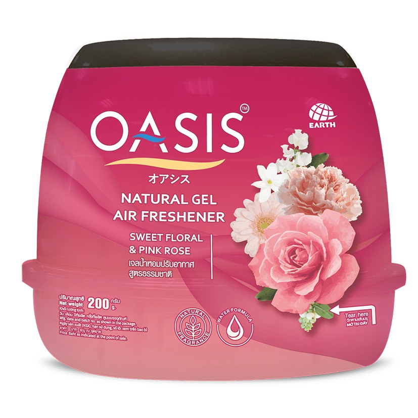 Sáp thơm OASIS Natural Hoa Hồng Sáp phòng khử mùi chiết xuất Hương thơm từ thiên nhiên Oasis Natural Sweet Floral & Pink Rose hương thơm đẳng cấp bất chấp không gian mùi nước hoa thiên nhiên có thể khử hôi phòng ngủ toilet ô tô