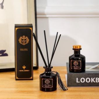 Tinh dầu thơm phòng thiên nhiên Hotel series - Nước hoa que gỗ khuếch tán lọ thủy tinh
