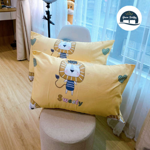 Vỏ Gối Nằm Poly Cotton Kích Thước 45x65cm Nhiều Họa Tiết, Dành Cho Thời Tiết Hè Thu