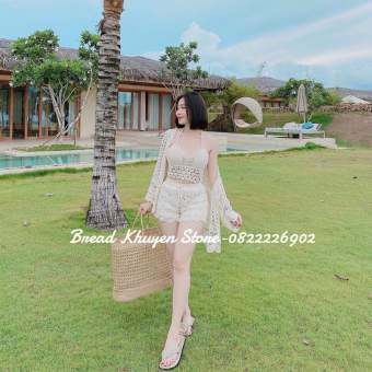 Áo choàng đi biển lưới đang siêu đẹp