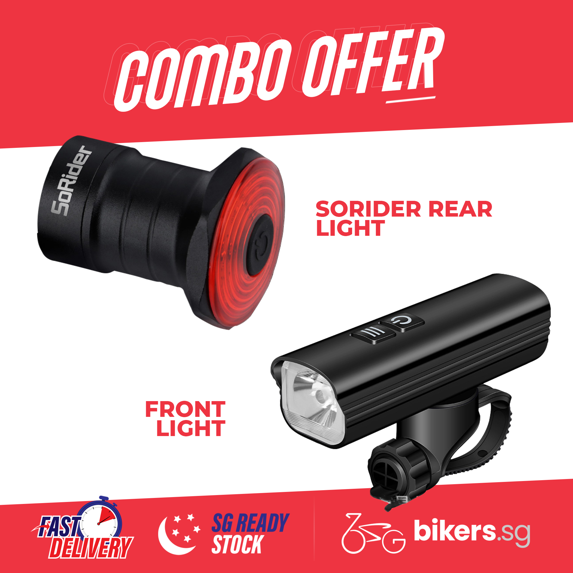 RIPOON Q100 Rear Light Bicycle Dash Cam (Black) Q100-B B&H Photo