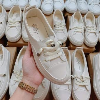 giày thể thao lười bata trắng kem hottrend 2022 85 loại chuẩn