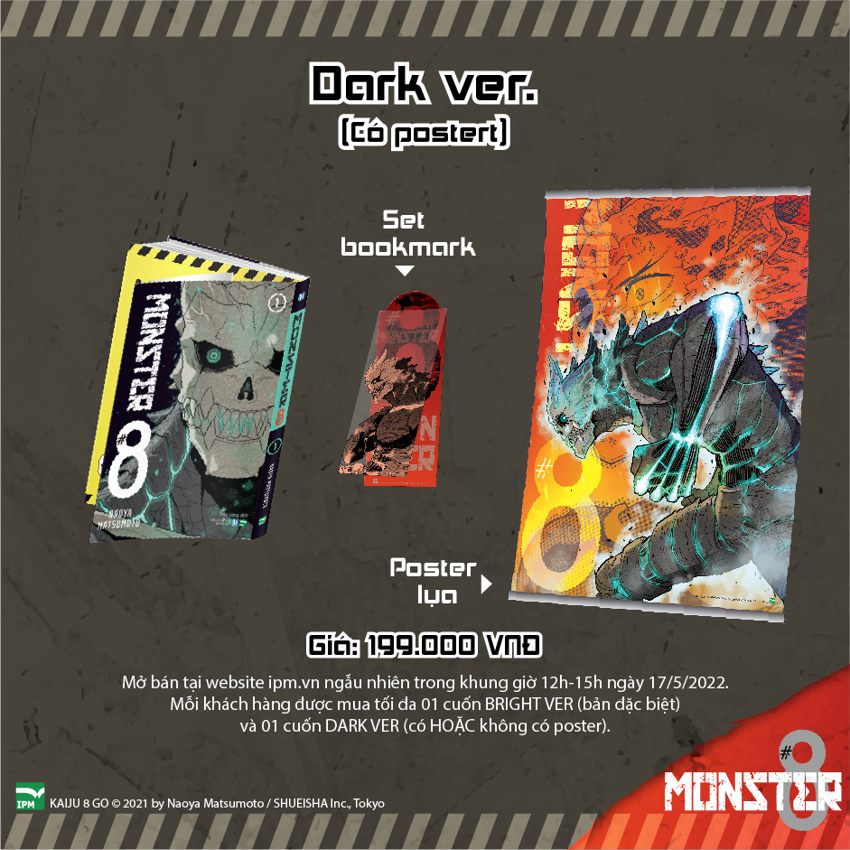 Monster #8 - tập 1 - dark ver - đặc biệt có poster