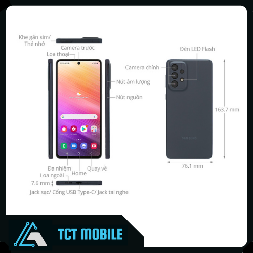 Điện thoại samsung galaxy a73 5g 128gb
