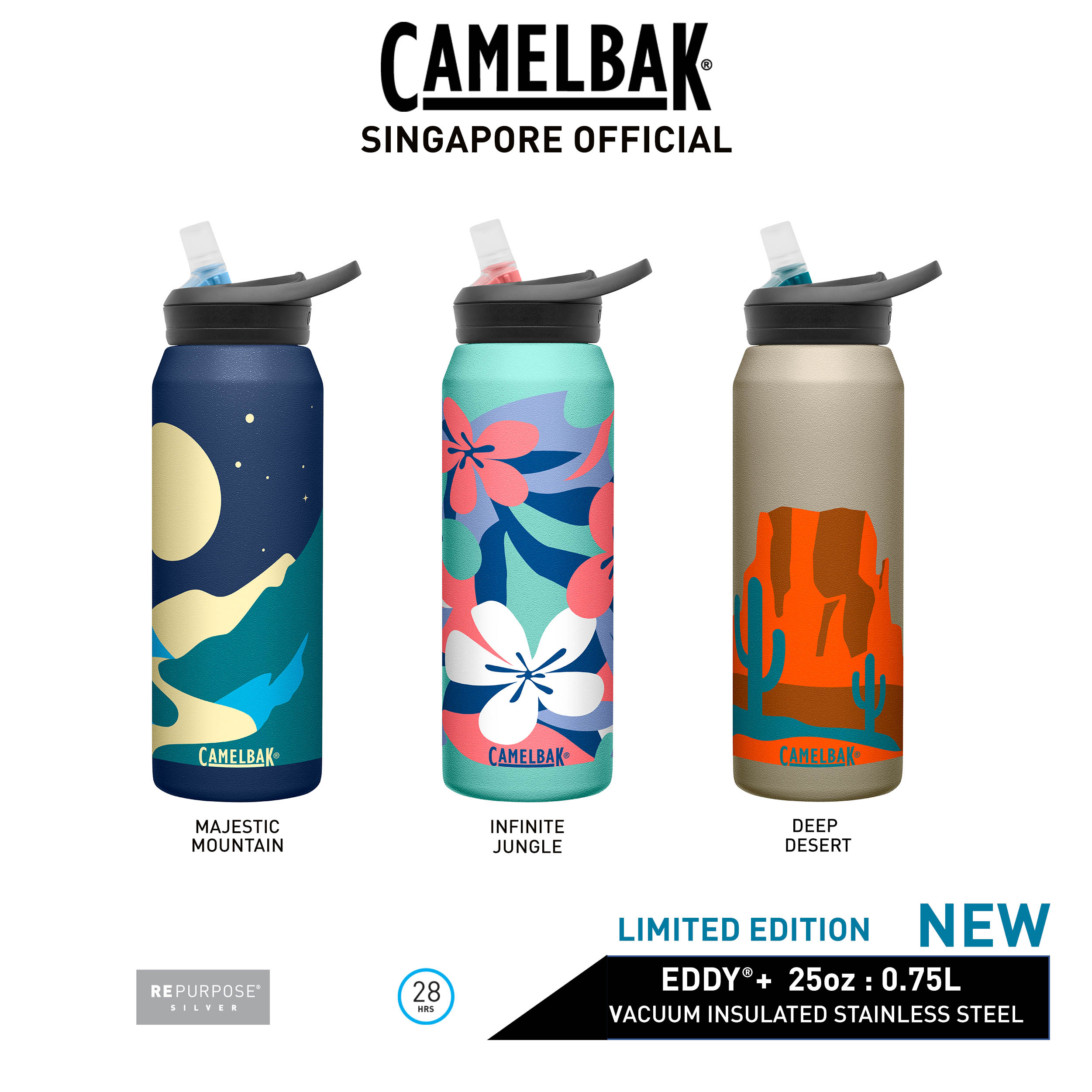 CamelBak 25oz Eddy+ Vacuum Insulated Stainless Steel Water Bottle - Wild