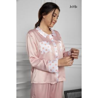 Đồ Bộ Nữ Mặc Nhà Pijama Dài Lụa Satin Maxivic, La Mộc - MM112101