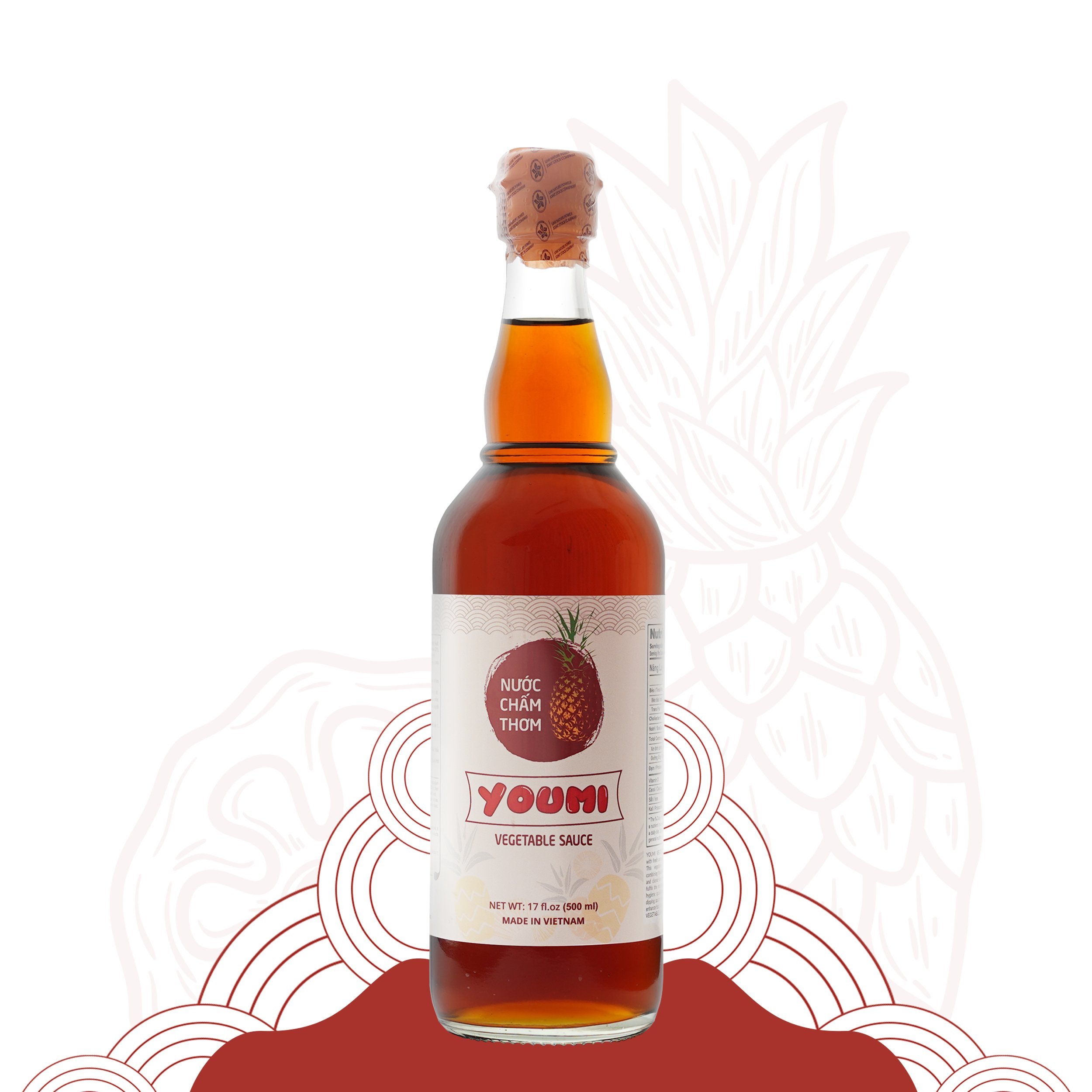 Nước chấm thơm youmi - chai 500ml - nước chấm chay