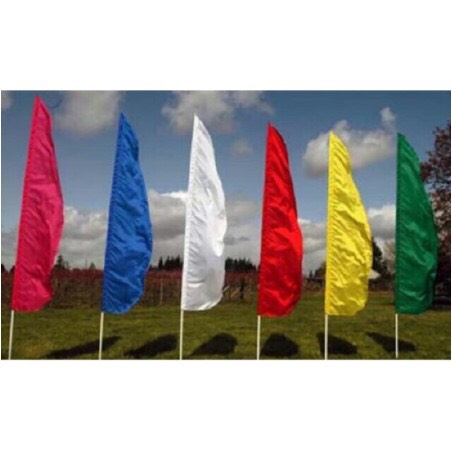 Combo 40 lá Cờ vải lá chuối, cờ phướn 40x90cm nhiều màu sắc trang trí lễ hội, sự kiện ngoài trời