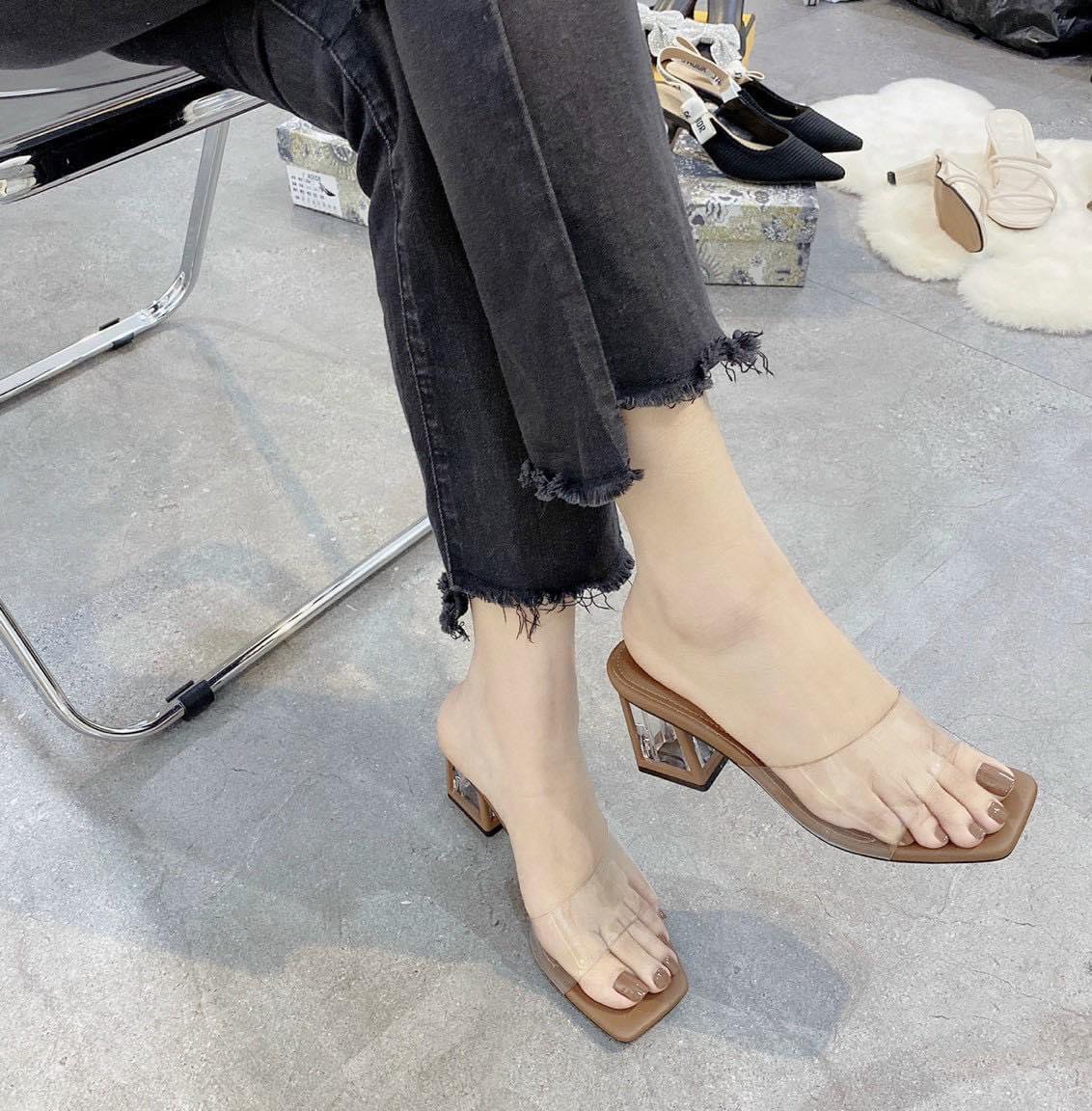 Dép nữ cao gót, 6cm