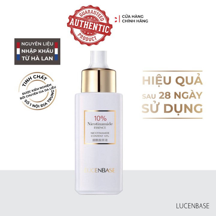 Tinh chất Niacinamide Whitening Essence LUCENBASE 3% 5% 10% serum phục hồi trắng da se lỗ chân lông cân bằng da