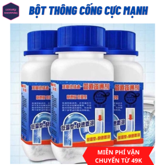 COMBO 3 CHAI BỘT THÔNG CỐNG SIÊU MẠNH, BỘT THÔNG TẮC CỐNG ,THÔNG TẮC BỒN RỬA BÁT, LAVABO NHANH CHÓNG SIÊU THẦN THÁNH 268G THẾ HỆ MỚI, NẠO VÉT KHỬ TRÙNG NHÀ VỆ SINH, BỒN RỬA MẶT, CỐNG NHÀ VỆ SINH