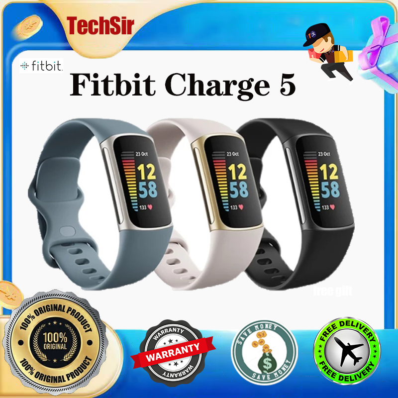 Fitbit Charge 4 Fitness Tracker & Replacement Charging Cable