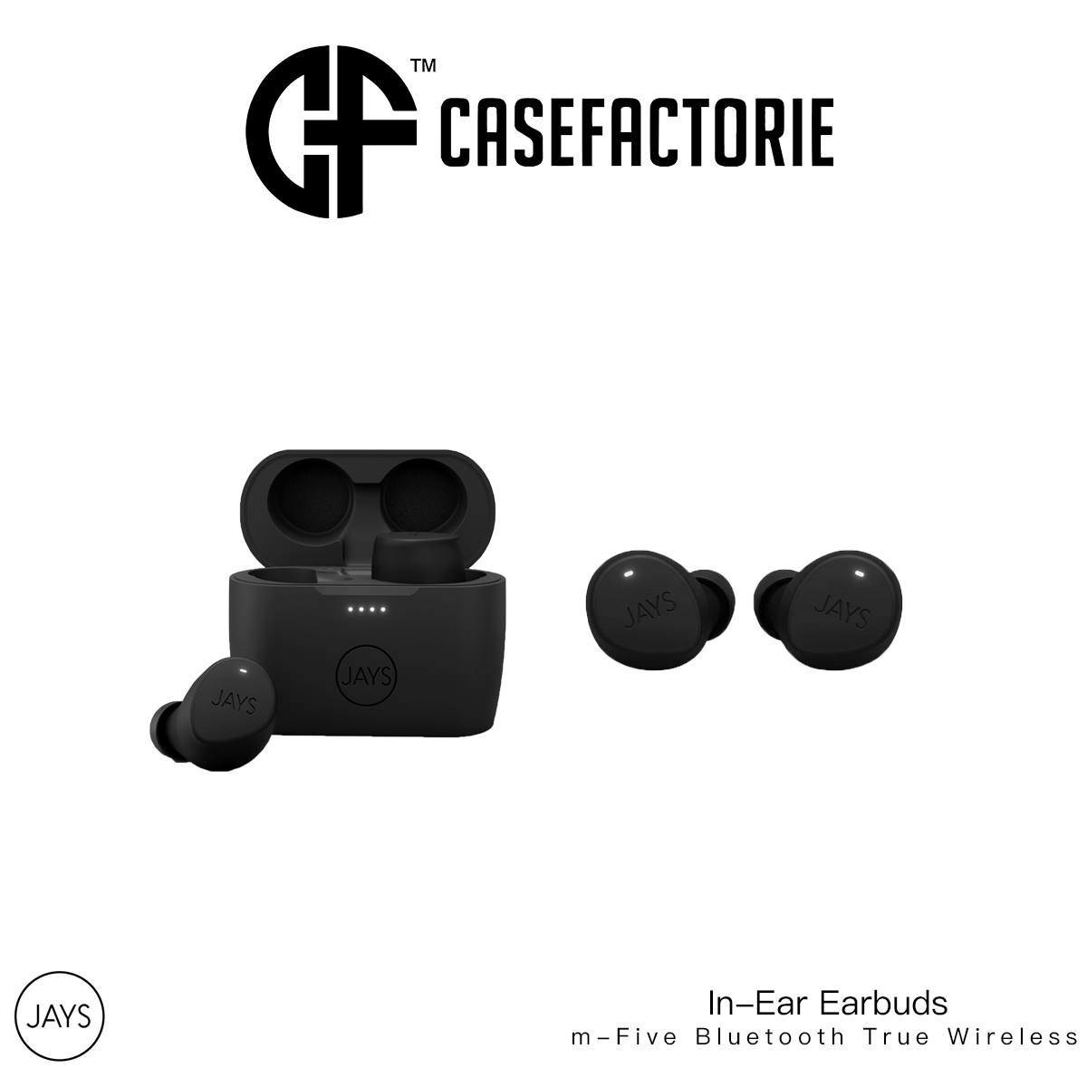 M Seven Jays True Wireless Earbuds JAYS M-Seven TWS Szary