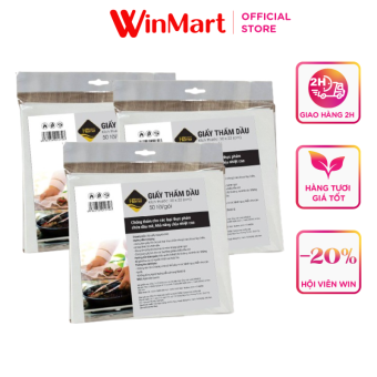 Combo 3 giấy thấm dầu WinMart Home 20*22cm