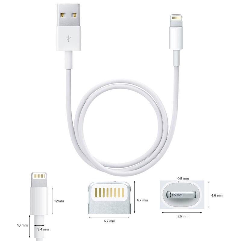 Dây sạc ip bảo hành 12 tháng 1 đổi 1 dài 1m
