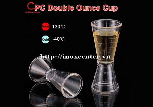 Ly cốc đong nhựa 2 đầu dung tích 10-20ml và 20-40ml - Đinh lượng có chia vạch pha chế đa năng